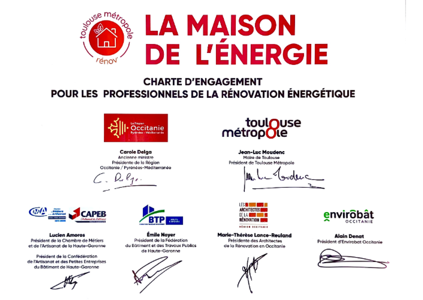 Charte d'engagement de la maison de l'énergie