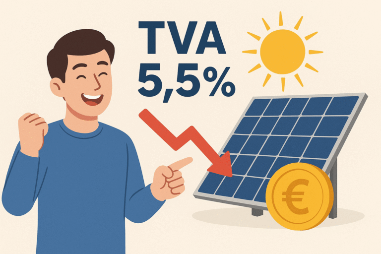En 2025 l'Etat a validé une baisse de tva à 5,5% qui permet une réduction du prix de l'installation de panneaux solaires photovoltaïques